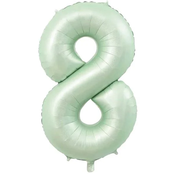 Folyo Balon Retro Yeşil 8 34 İnç 76 Cm